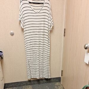 Pinkblush Monochrome Striped Dress